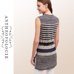 NWT ANTHROPOLOGIE Dolan Striped Tunic Top Size M